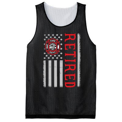 Thin Red Line Firefighter American Flag Retired Gift Mesh Reversible Basketball Jersey Tank