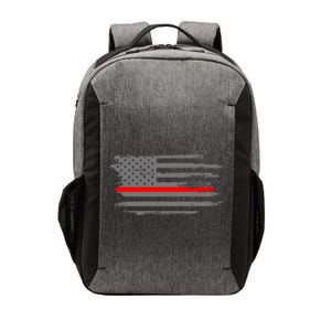 Thin Red Line Fire Fire And Rescue American Flag Gift Vector Backpack