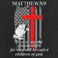 Thin Red Line Fireman Cross Bible Verse Firefighter Usa Flag Cool Comfort Performance Bucket Hat