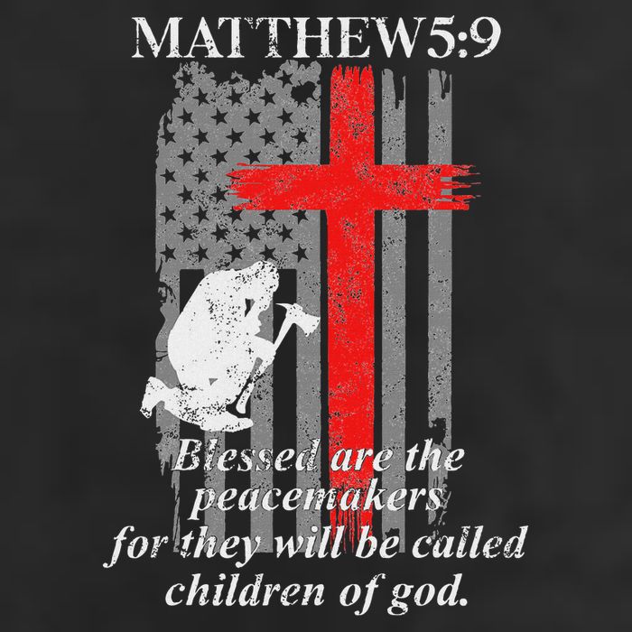 Thin Red Line Fireman Cross Bible Verse Firefighter Usa Flag Cool Comfort Performance Bucket Hat