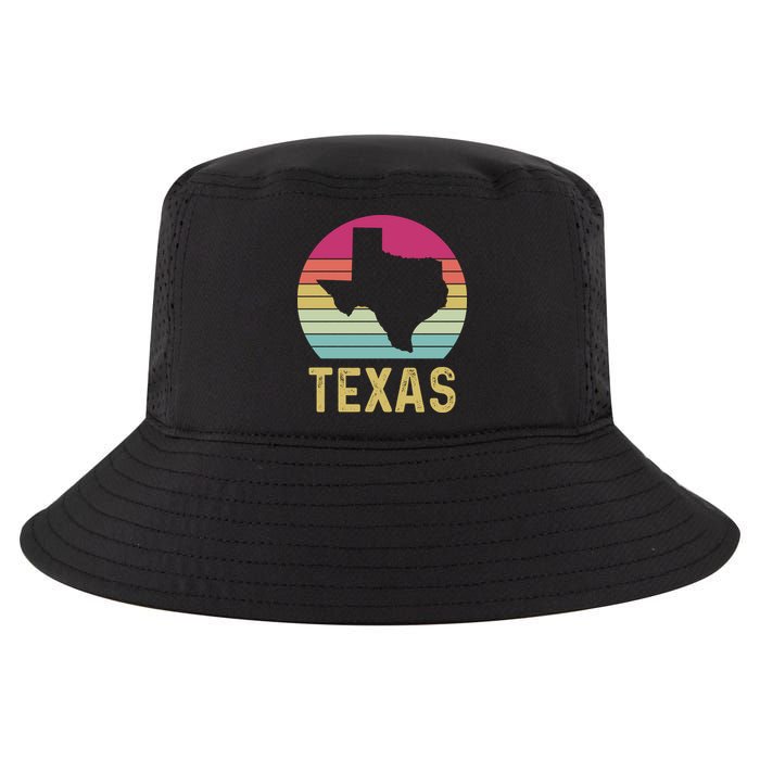 Texas Retro Logo Art Cool Comfort Performance Bucket Hat