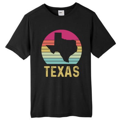 Texas Retro Logo Art Tall Fusion ChromaSoft Performance T-Shirt