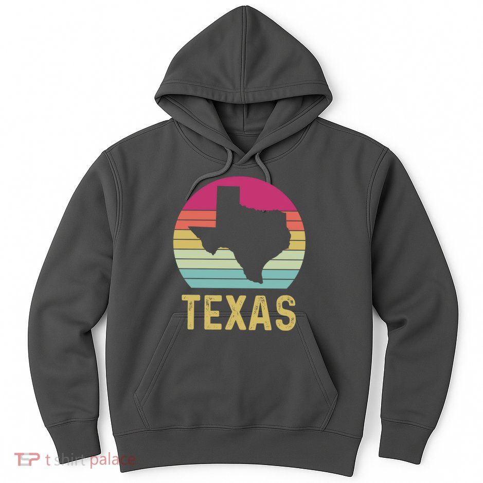 Texas Retro Logo Art Hoodie