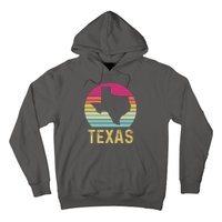 Texas Retro Logo Art Hoodie