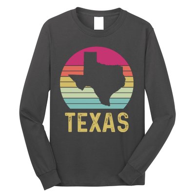 Texas Retro Logo Art Long Sleeve Shirt