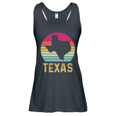 Texas Retro Logo Art Ladies Essential Flowy Tank