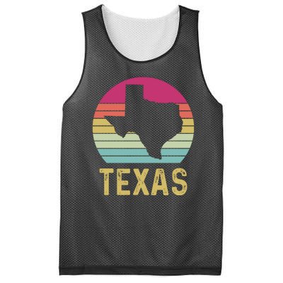 Texas Retro Logo Art Mesh Reversible Basketball Jersey Tank