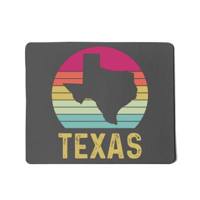 Texas Retro Logo Art Mousepad