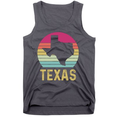 Texas Retro Logo Art Tank Top