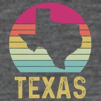 Texas Retro Logo Art Zip Tote Bag