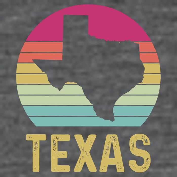 Texas Retro Logo Art Zip Tote Bag