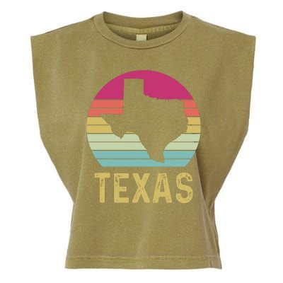 Texas Retro Logo Art Garment-Dyed Women's Muscle Tee