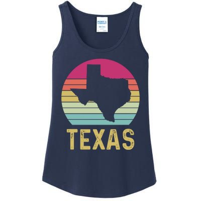 Texas Retro Logo Art Ladies Essential Tank