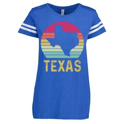 Texas Retro Logo Art Enza Ladies Jersey Football T-Shirt