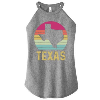 Texas Retro Logo Art Women’s Perfect Tri Rocker Tank