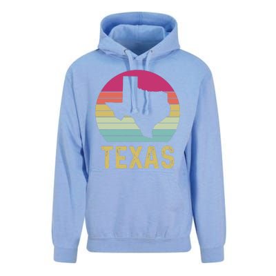 Texas Retro Logo Art Unisex Surf Hoodie