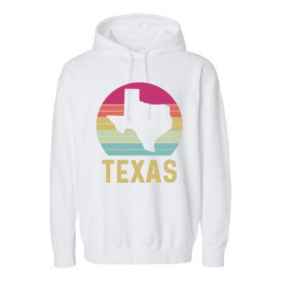 Texas Retro Logo Art Garment-Dyed Fleece Hoodie