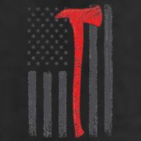 Thin Red Line Flag Firefighter Axe Vintage Fire Fighter Flag Tumbler