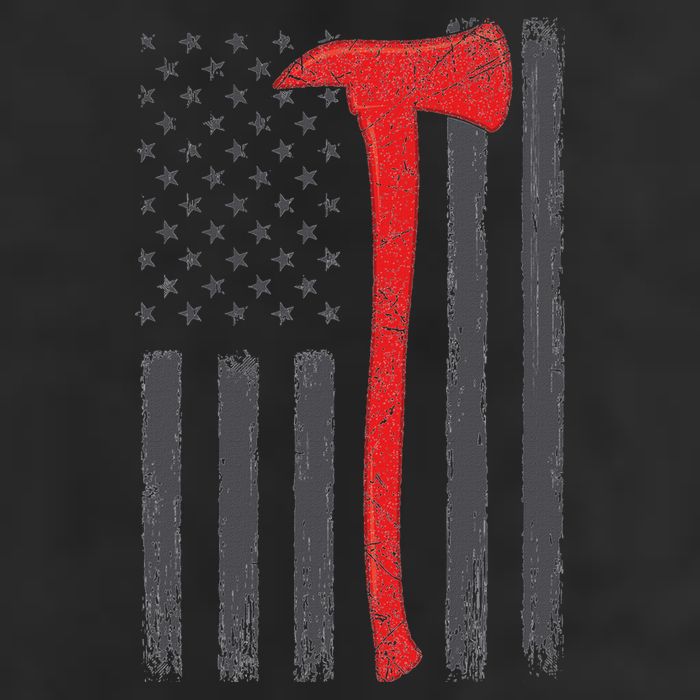Thin Red Line Flag Firefighter Axe Vintage Fire Fighter Flag Tumbler