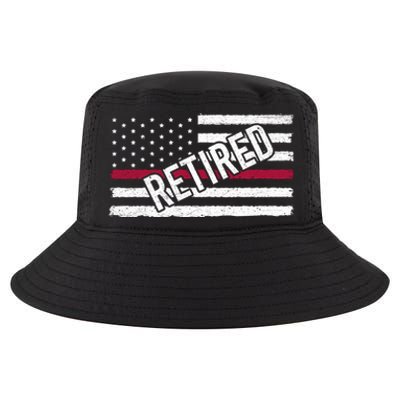 Thin Red Line Flag Retired Firefighter Retiret Fire Servi Gift Cool Comfort Performance Bucket Hat