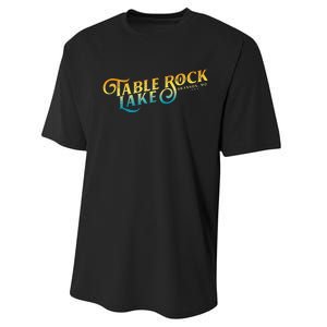 Table Rock Lakes Missouri Performance Sprint T-Shirt