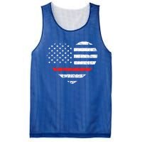 Thin Red Line Heart Support Fire Firefighter Gift Mesh Reversible Basketball Jersey Tank