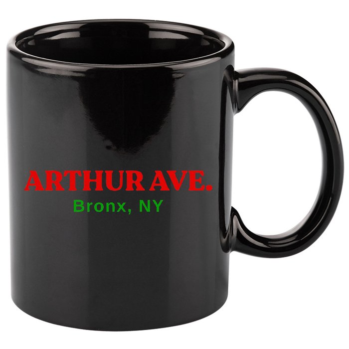 The Real Little Italy Arthur Ave Bronx Ny 11oz C Handle Ceramic Mug