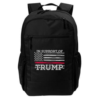 Thin Red Line In Support Of Trump Fire Fighters Cool Gift Backpack