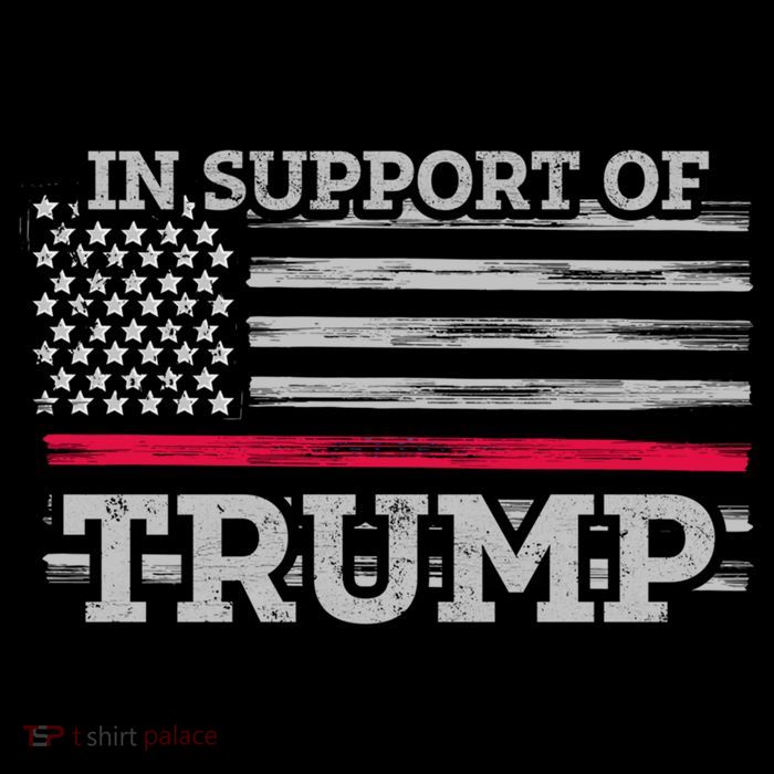 Thin Red Line In Support Of Trump Fire Fighters Cool Gift 7-Panel Snapback Hat