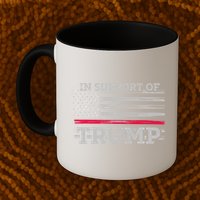 Thin Red Line In Support Of Trump Fire Fighters Cool Gift Mug