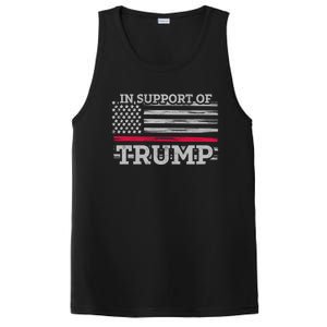 Thin Red Line In Support Of Trump Fire Fighters Cool Gift PosiCharge Competitor Tank