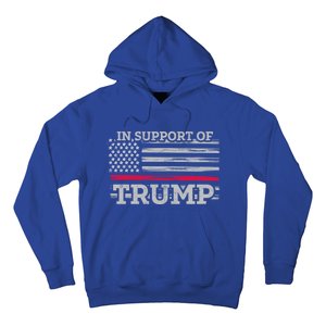 Thin Red Line In Support Of Trump Fire Fighters Cool Gift Hoodie