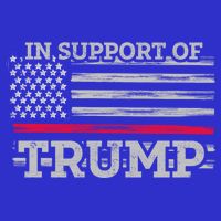 Thin Red Line In Support Of Trump Fire Fighters Cool Gift 16 in Basic Backpack