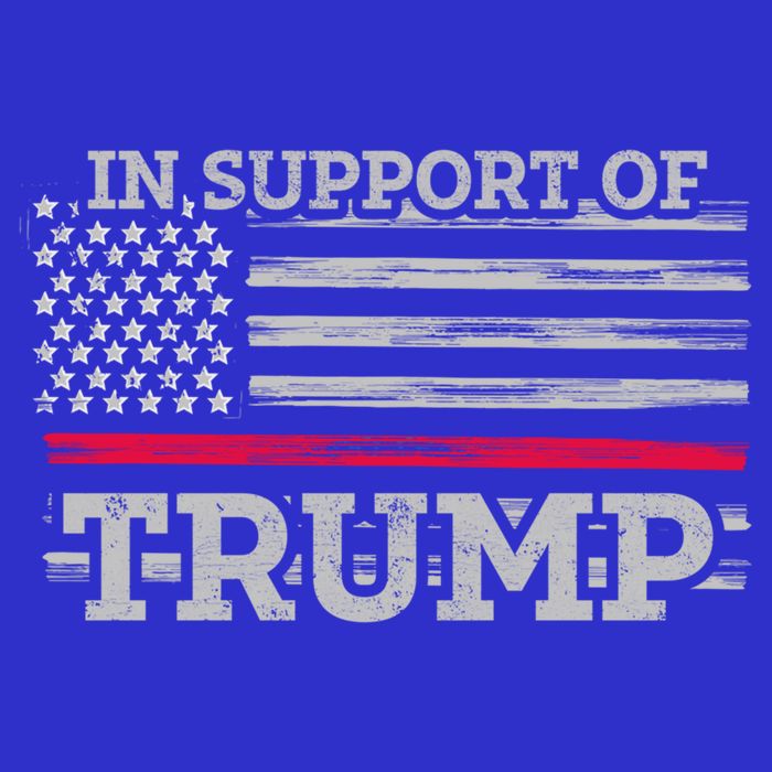 Thin Red Line In Support Of Trump Fire Fighters Cool Gift 16 in Basic Backpack