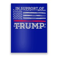 Thin Red Line In Support Of Trump Fire Fighters Cool Gift Poster