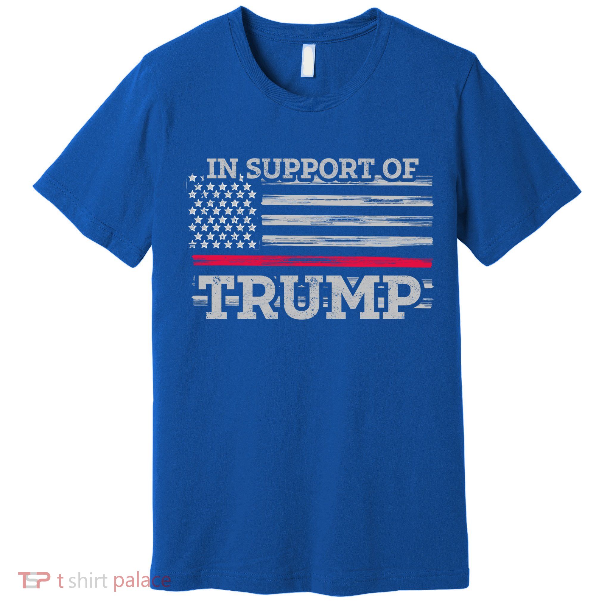Thin Red Line In Support Of Trump Fire Fighters Cool Gift Premium T-Shirt