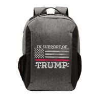 Thin Red Line In Support Of Trump Fire Fighters Cool Gift Vector Backpack