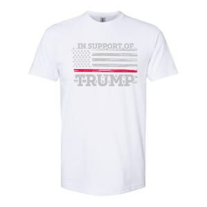 Thin Red Line In Support Of Trump Fire Fighters Cool Gift Softstyle CVC T-Shirt