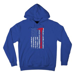 Thin Red Line Axe American Flag Patriot Firefighter Gift Hoodie