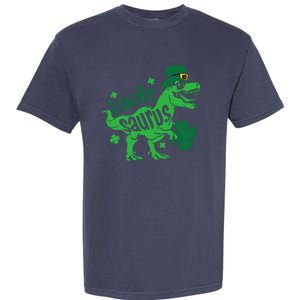 T Rex Lucky Saurus Rex St Patricks Day Garment-Dyed Heavyweight T-Shirt