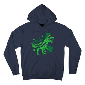 T Rex Lucky Saurus Rex St Patricks Day Hoodie