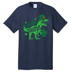 T Rex Lucky Saurus Rex St Patricks Day Tall T-Shirt