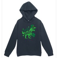 T Rex Lucky Saurus Rex St Patricks Day Urban Pullover Hoodie