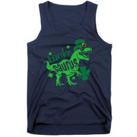 T Rex Lucky Saurus Rex St Patricks Day Tank Top