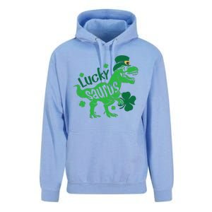 T Rex Lucky Saurus Rex St Patricks Day Unisex Surf Hoodie