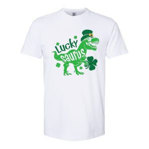 T Rex Lucky Saurus Rex St Patricks Day Softstyle CVC T-Shirt