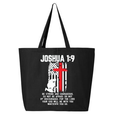 Thin Red Line Firefighter Cross Bible Verse Christian 25L Jumbo Tote