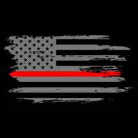 Thin Red Line Fire Fire And Rescue American Flag Gift Cooling Performance Crew T-Shirt