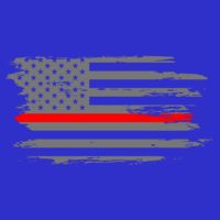 Thin Red Line Fire Fire And Rescue American Flag Gift Zip Tote Bag