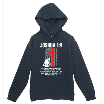 Thin Red Line Firefighter Cross Bible Verse Christian Gift Urban Pullover Hoodie